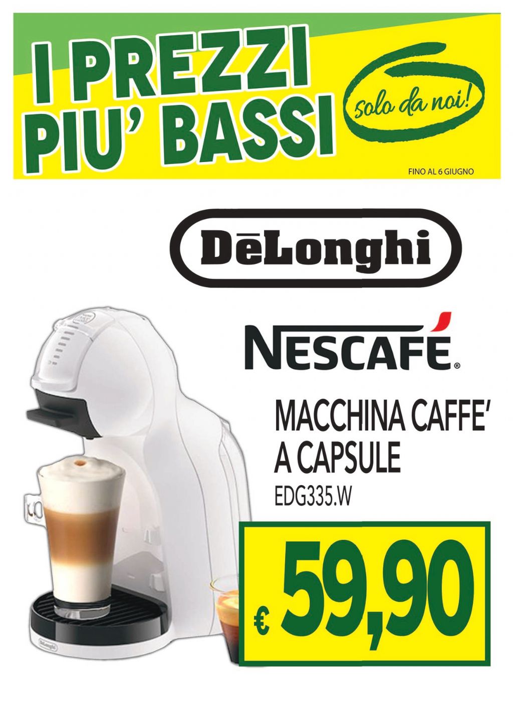 MACCHINA CAFFE' DELONGHI EDG335.W